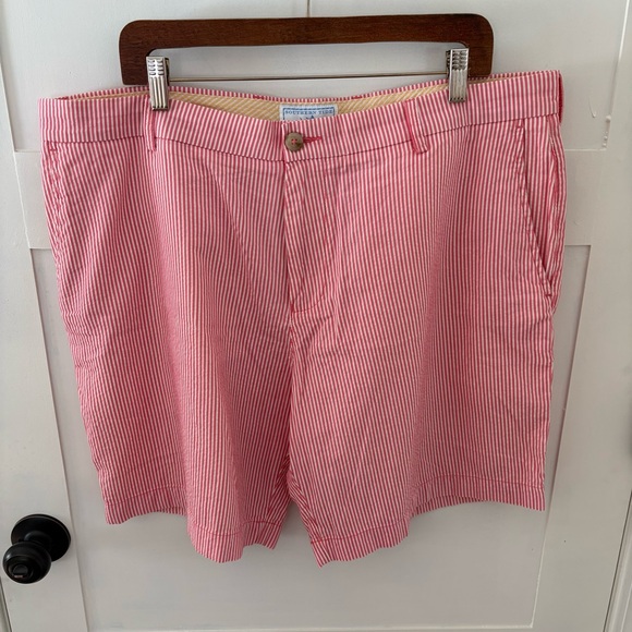 Southern Tide Other - Southern Tide Skipjack Red White Striped Seersucker Shorts. Size 40.